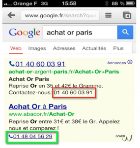 Adwords: du nouveau sur les extensions d’appel pour Avril 2013