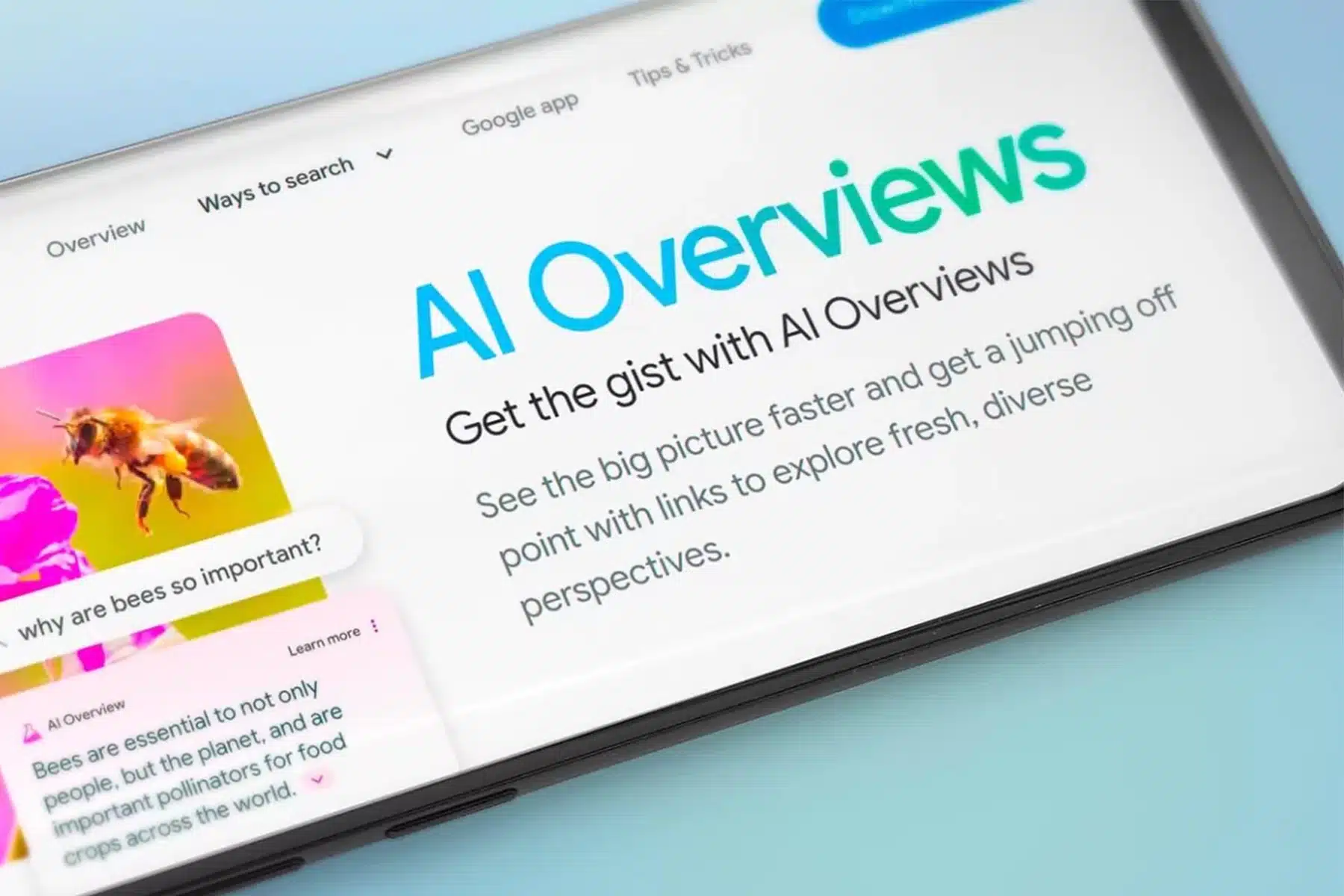 IA overviews Google Search Console